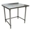 Bk Resources Stainless Steel Work Table With Open Base, 1.5" Rear Riser 48"Wx24"D VTTROB-4824 - alternate 1